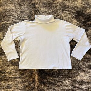 White Stag Women’s White Mock / Turtle Neck Long Sleeve Shirt, Size Large